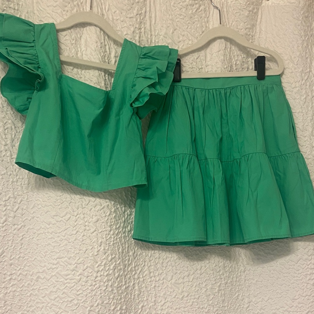 Altar'd State Green Kids Matching Set